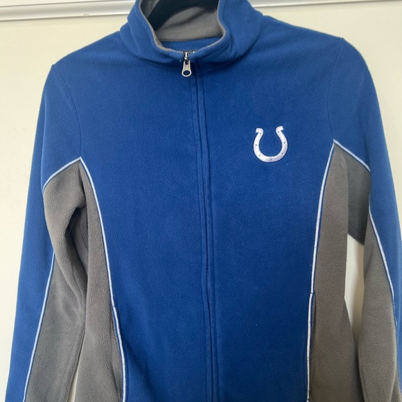 NFL Team Apparel Women's Indianapolis Colts Football Blue Zip Up - Picture 2 of 6